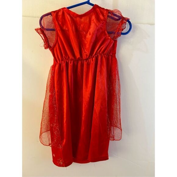 Disney princess red dress 2t little mermaid & friends rn#87652 bling - Picture 5 of 10